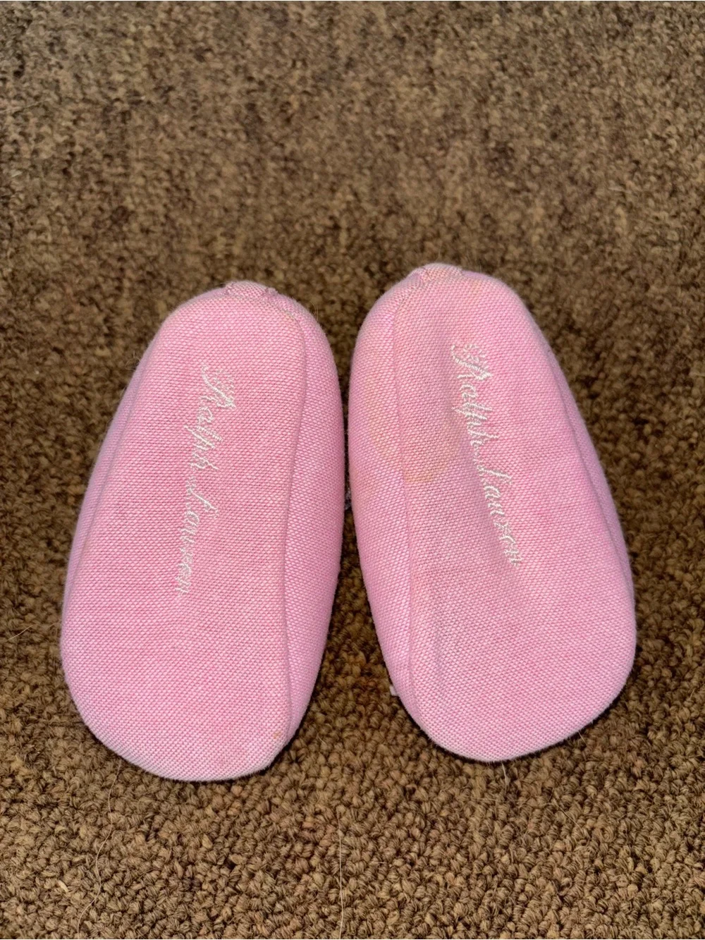 Girls Pink Ralph Lauren Ballet Flats